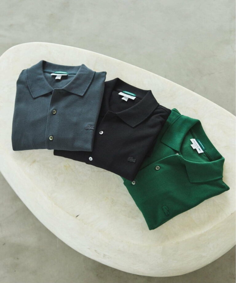 LACOSTE × EDIFICE 2025 FW 別注 フルオープン ロングスリーブ