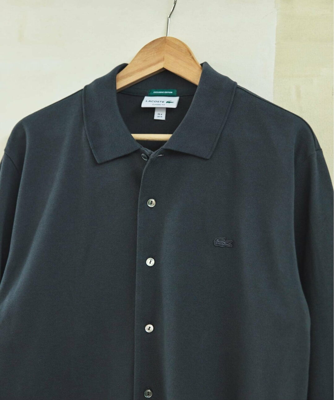 LACOSTE × EDIFICE 2025 FW 別注 フルオープン ロングスリーブポロシャツが発売 (ラコステ エディフィス)