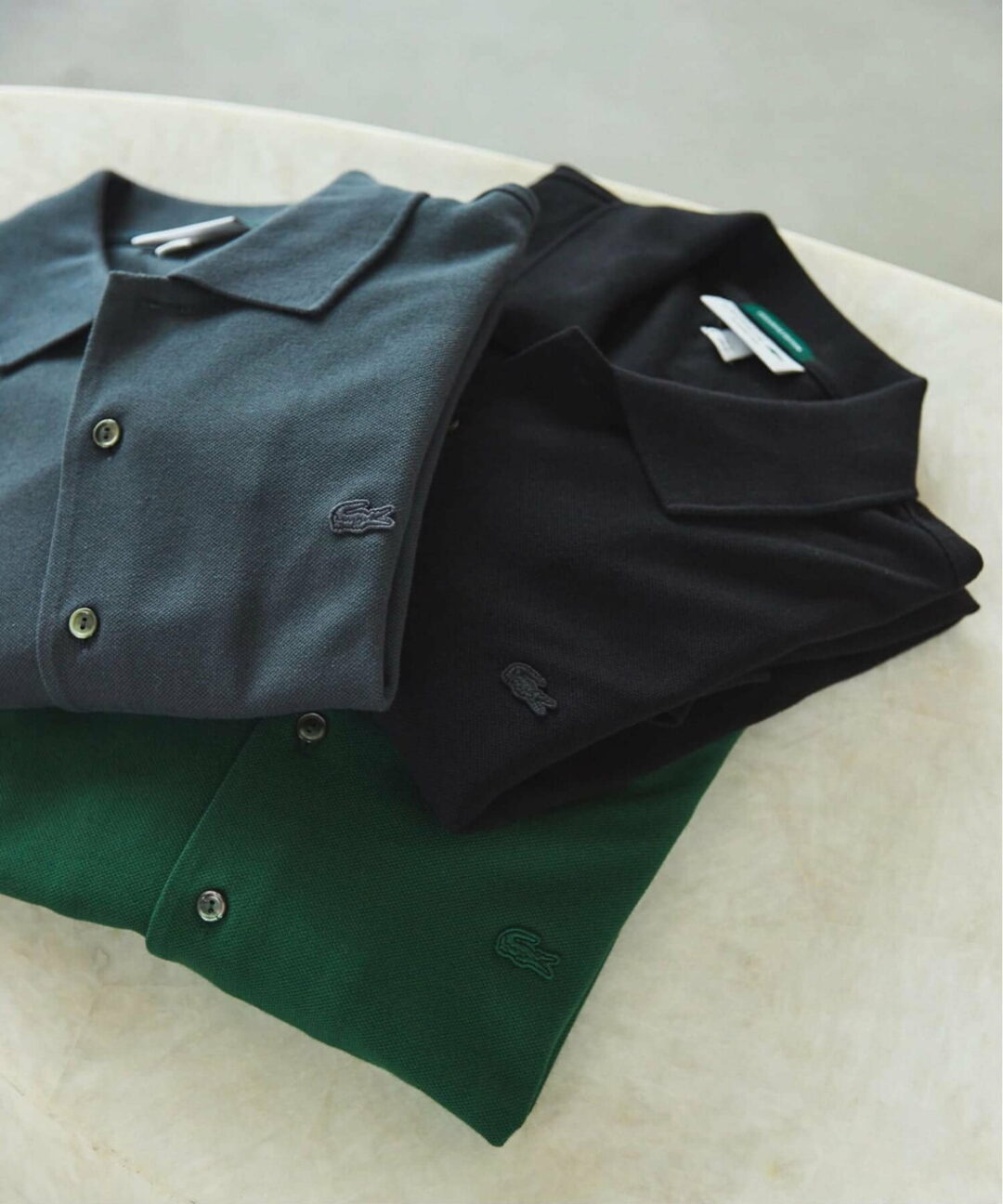 LACOSTE × EDIFICE 2025 FW 別注 フルオープン ロングスリーブポロシャツが発売 (ラコステ エディフィス)