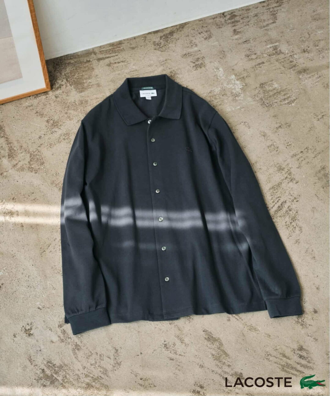 LACOSTE × EDIFICE 2025 FW 別注 フルオープン ロングスリーブポロシャツが発売 (ラコステ エディフィス)