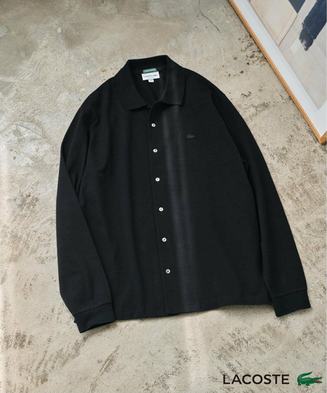 LACOSTE × EDIFICE 2025 FW 別注 フルオープン ロングスリーブポロシャツが発売 (ラコステ エディフィス)