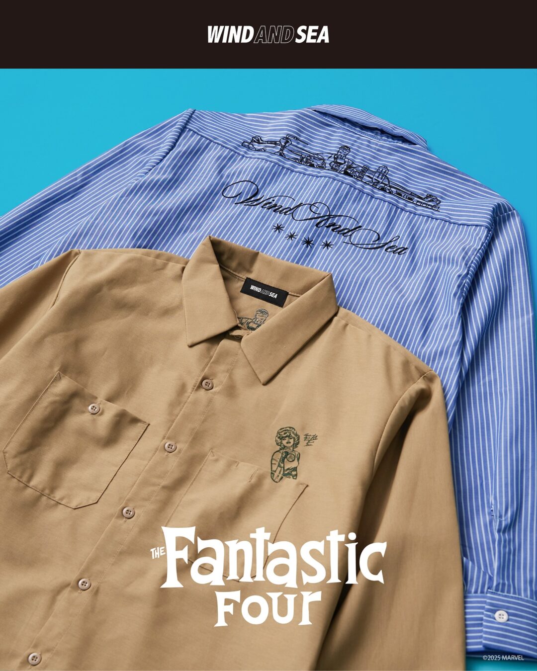 WIND AND SEA × ファンタスティック・フォー コラボが2025年 9/27 発売 (ウィンダンシー The Fantastic Four)