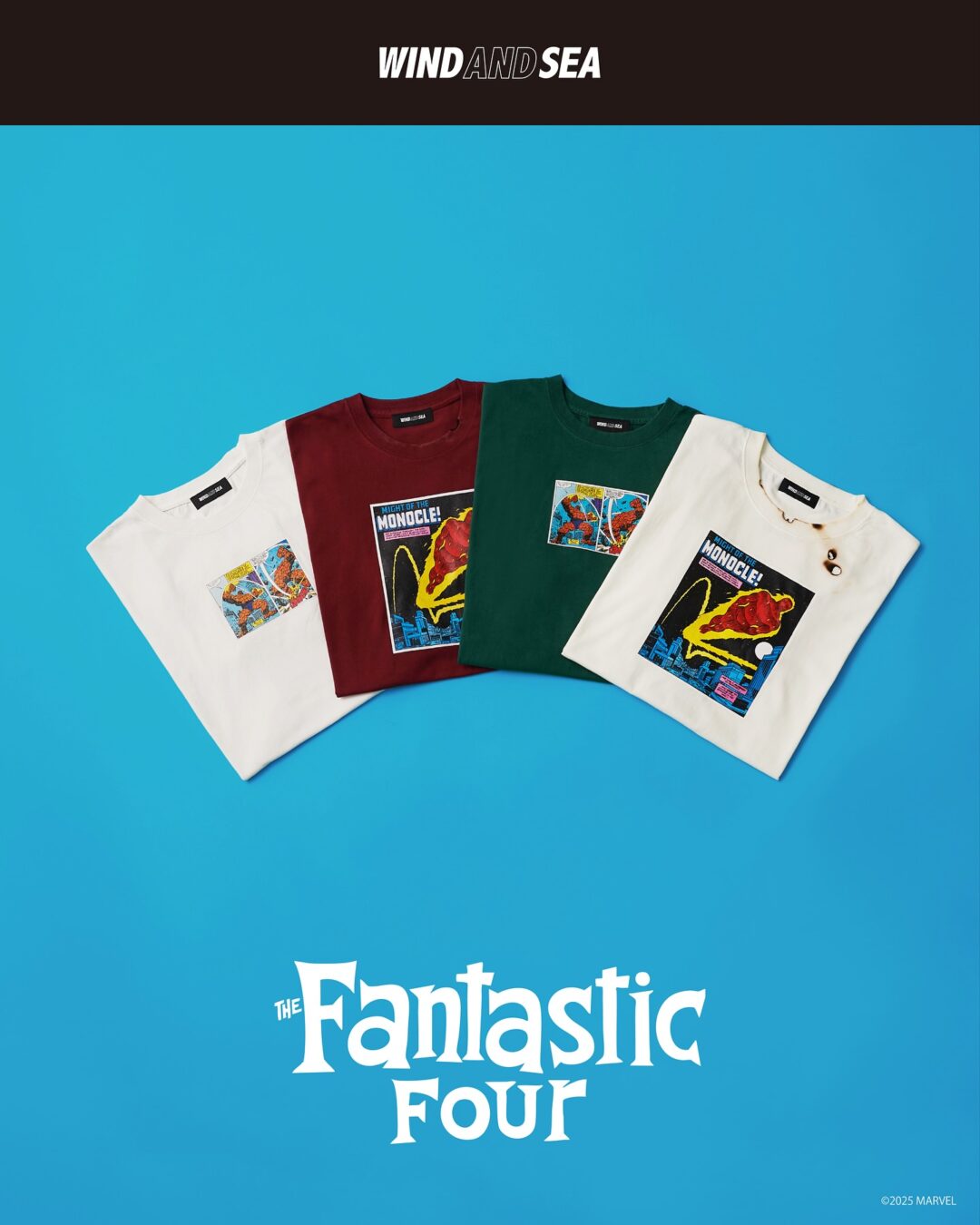 WIND AND SEA × ファンタスティック・フォー コラボが2025年 9/27 発売 (ウィンダンシー The Fantastic Four)