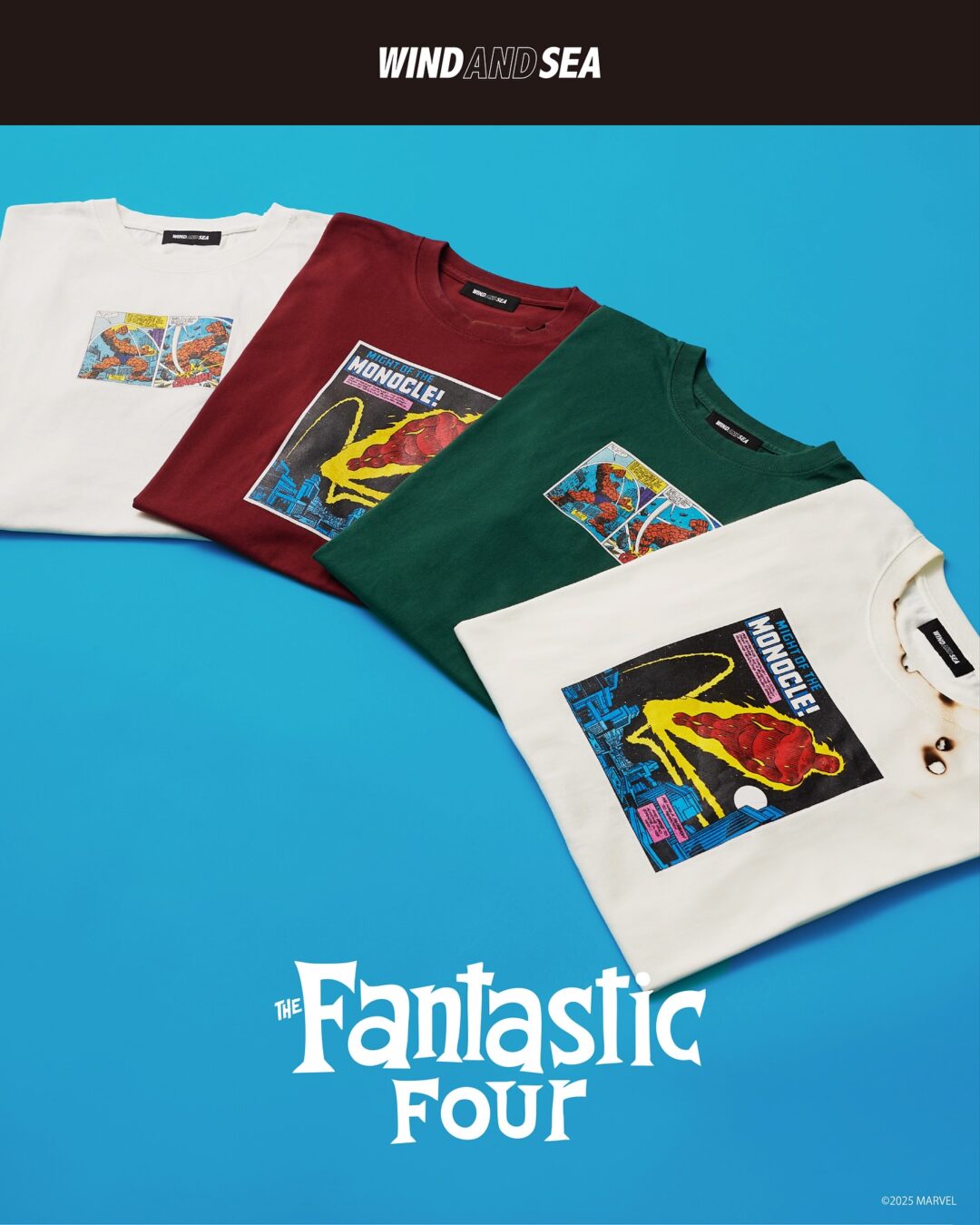 WIND AND SEA × ファンタスティック・フォー コラボが2025年 9/27 発売 (ウィンダンシー The Fantastic Four)