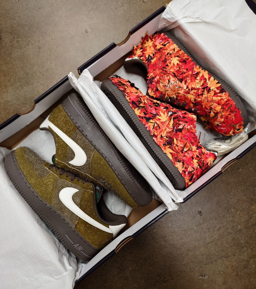 【国内 NIKE & atmos 限定】NIKE AIR FORCE 1 07 LOW LX “紅葉/Autumn Leaves” (ナイキ エア フォース 1 ロー)