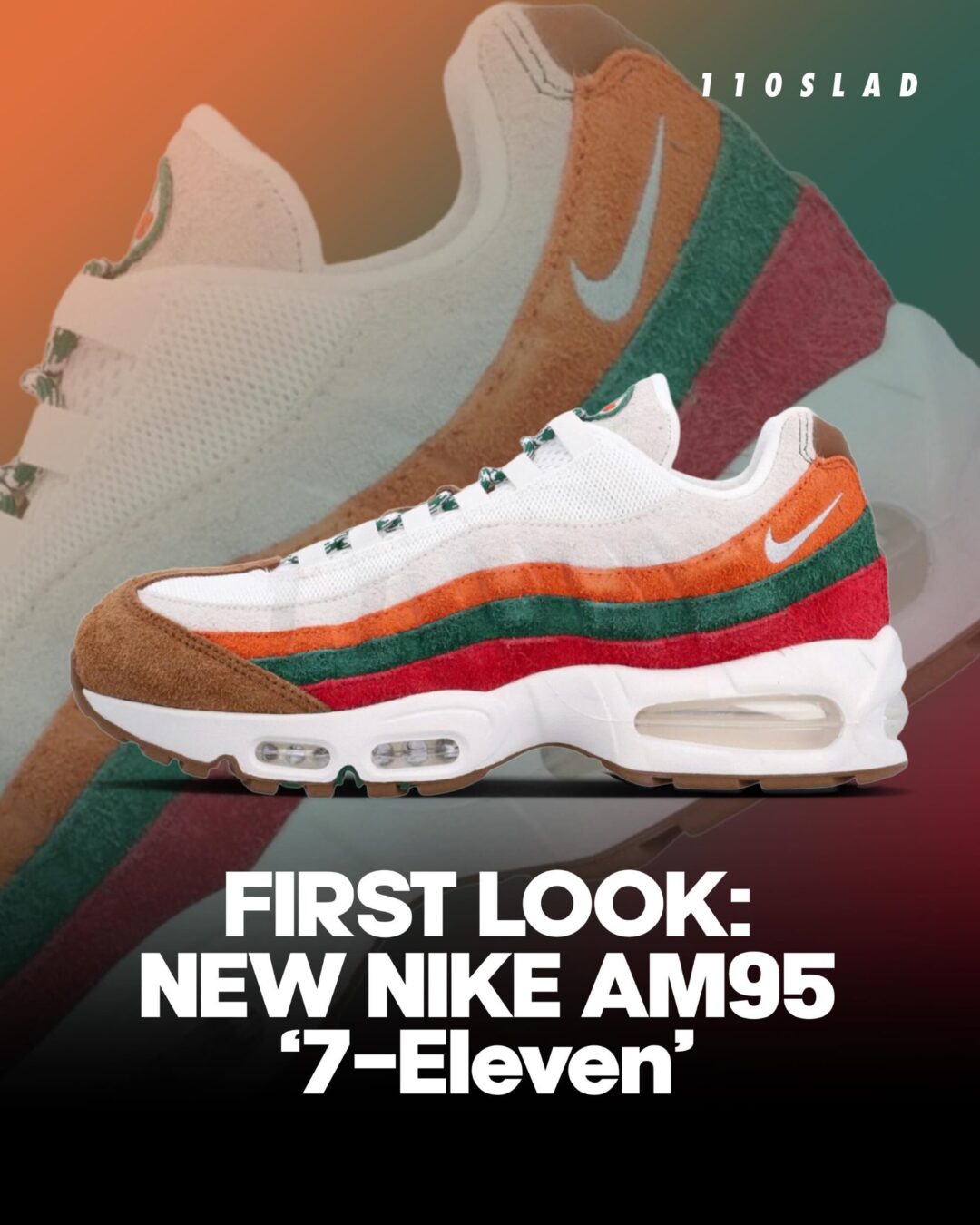 「セブンイレブン」と「ローソン」カラーのNIKE AIR MAX 95 BIG BUBBLEが2026年 夏 発売予定 (ナイキ エア マックス 95 ビッグバブル “7-Eleven & Lawson”) [IR1944-100/IR1944-101]
