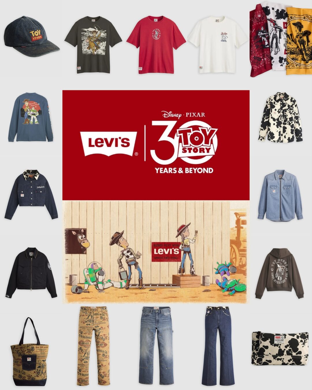 トイストーリ × Levi’s 2025 FW コラボコレクションが10/2 発売 (Toy Story リーバイス)