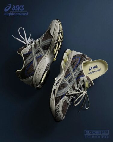 【近日発売】18 East x ASICS GEL-NIMBUS 10.1 (エイティーン イースト アシックス ゲルニンバス)