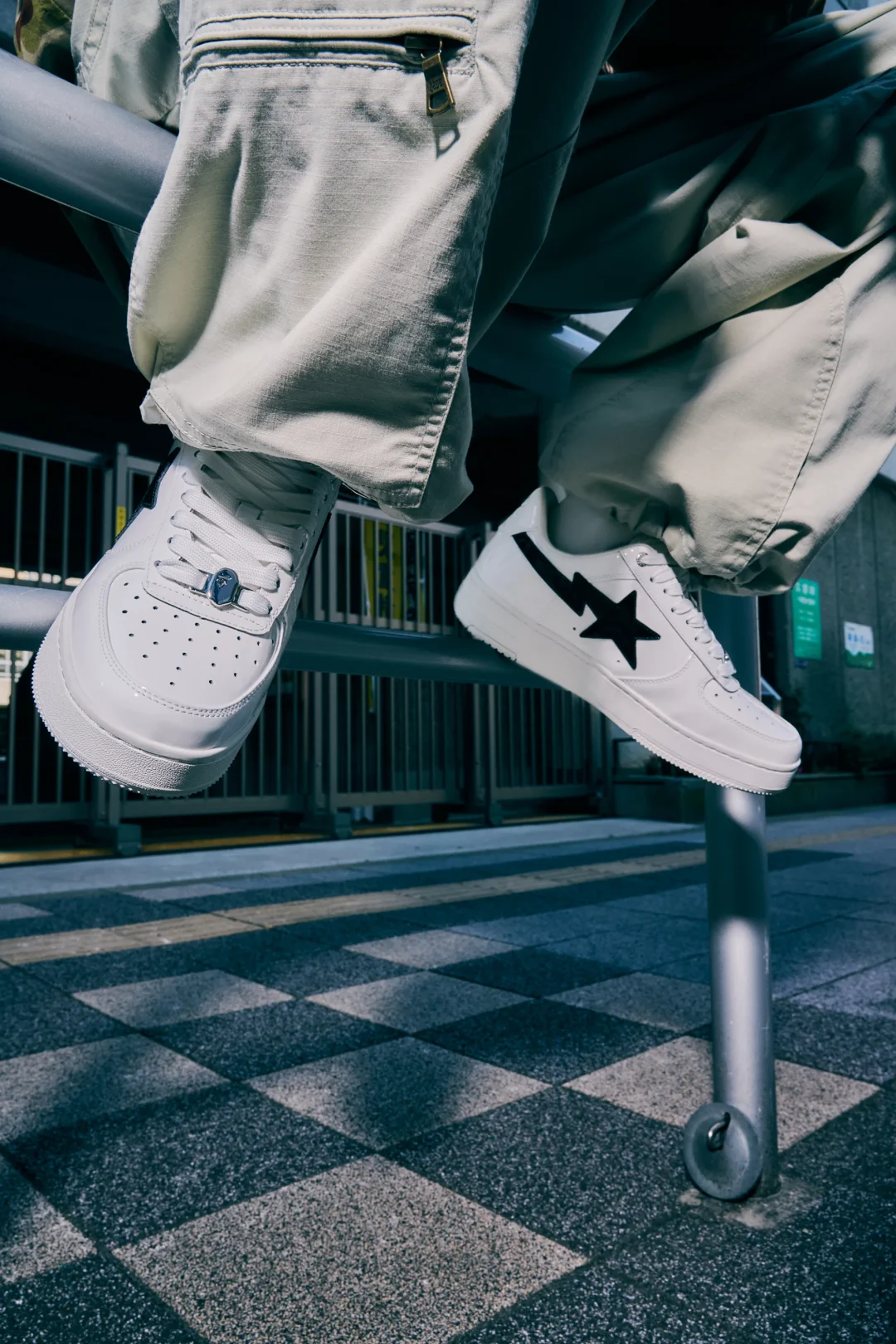 オールパテントレザーを採用した A BATHING APE BAPE STA #1 が2025年 9/13 発売 (ア ベイシング エイプ)