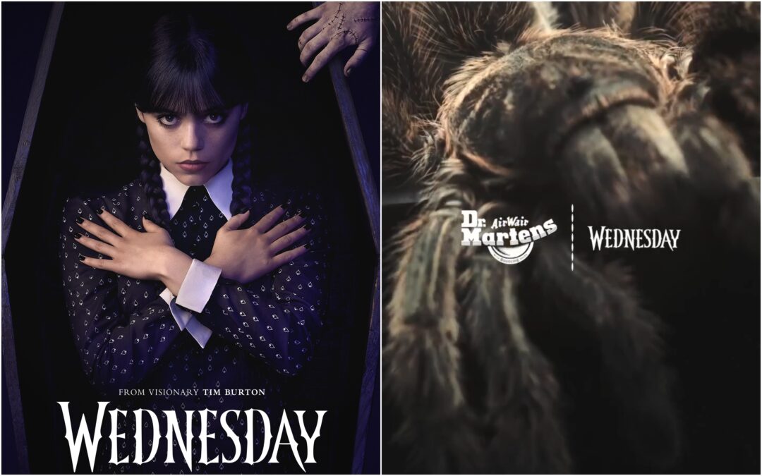 Dr. Martens × Netflixのドラマ「WEDNESDAY/ウェンズデー」コラボ第2弾が2025年 10/8 発売 (ドクターマーチン ネットフリックス)