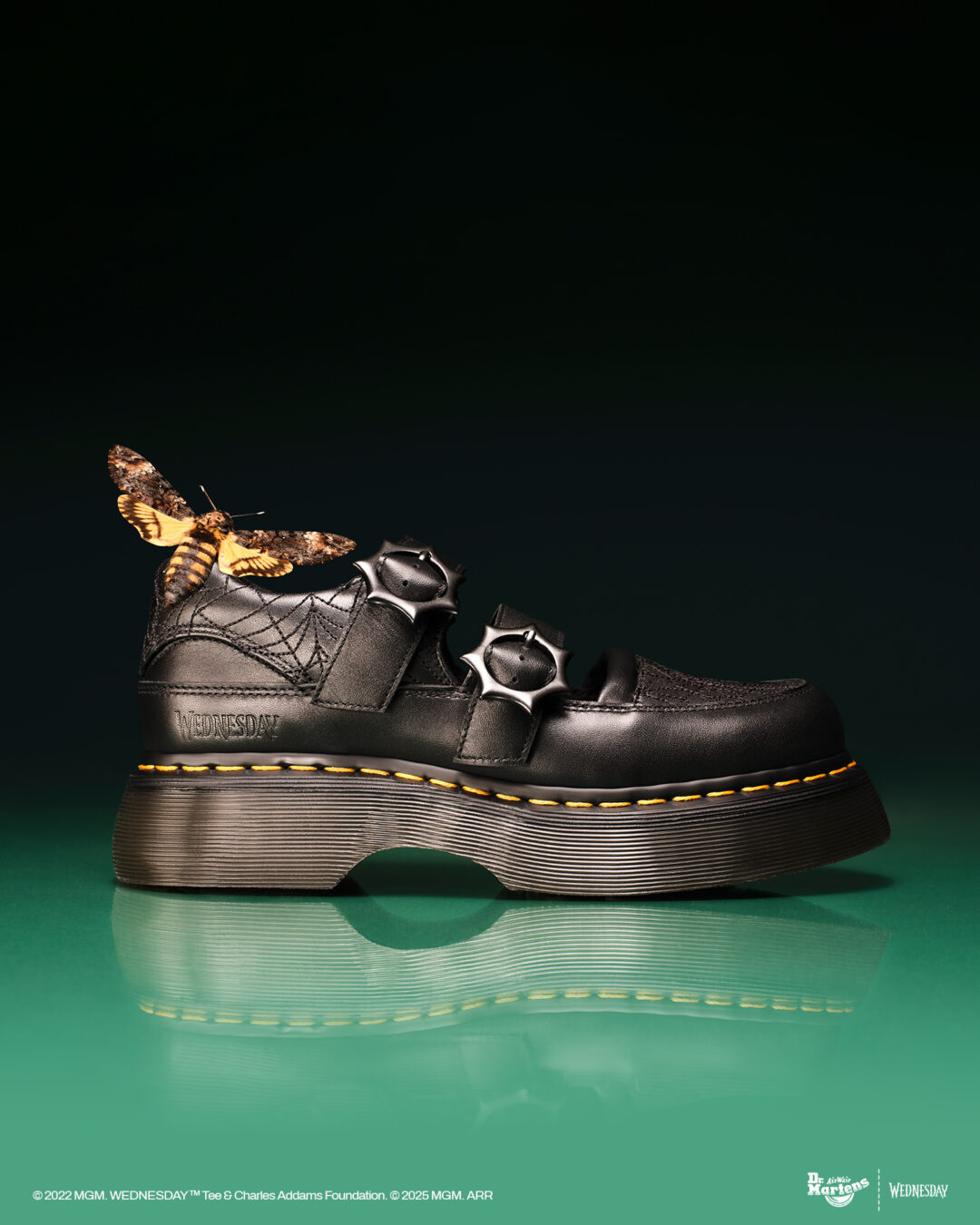 Dr. Martens × Netflixのドラマ「WEDNESDAY/ウェンズデー」コラボ第2弾が2025年 10/8 発売 (ドクターマーチン ネットフリックス)