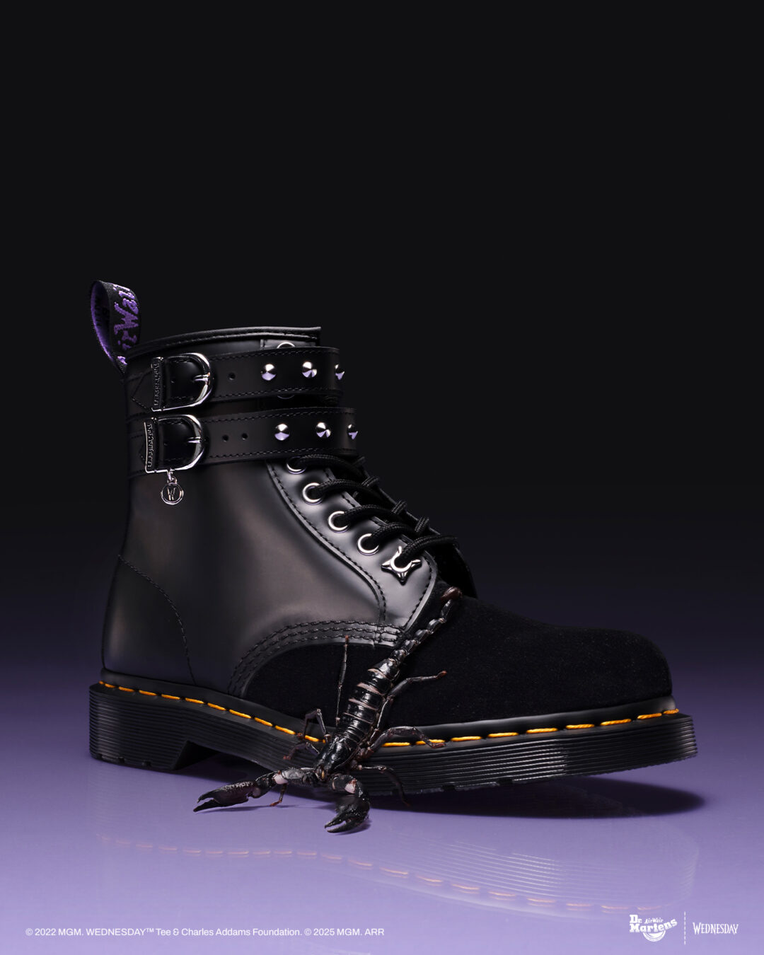 Dr. Martens × Netflixのドラマ「WEDNESDAY/ウェンズデー」コラボ第2弾が2025年 10/8 発売 (ドクターマーチン ネットフリックス)