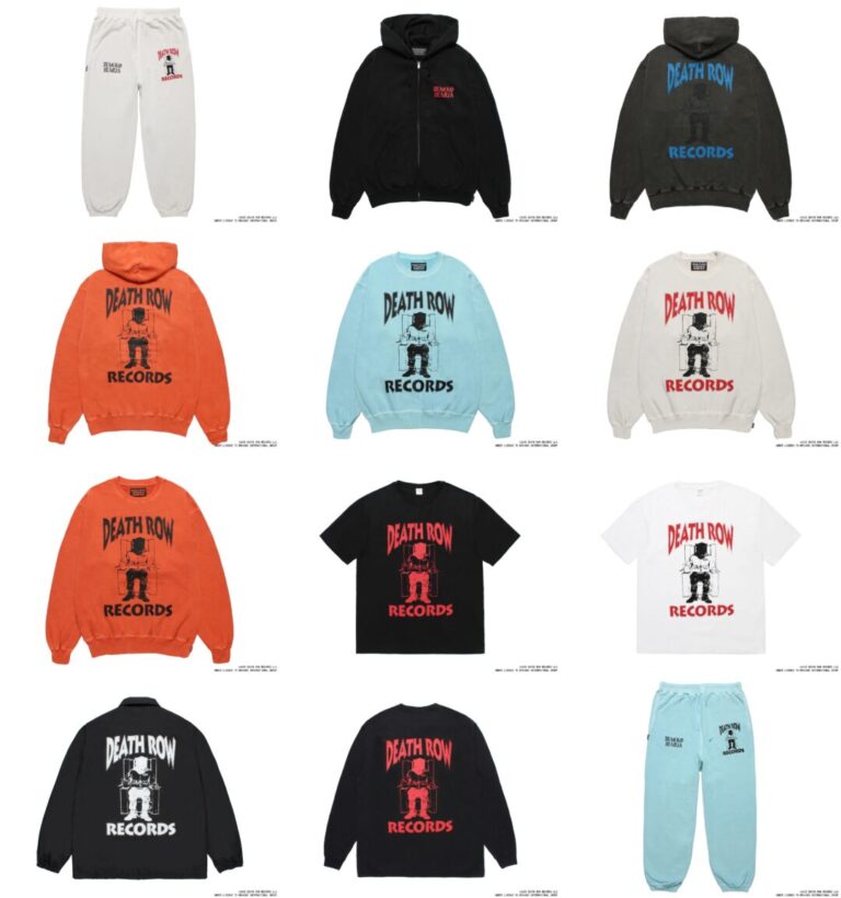 WACKO MARIA x DEATH ROW RECORDS 2025年 秋冬コラボが9/27 発売
