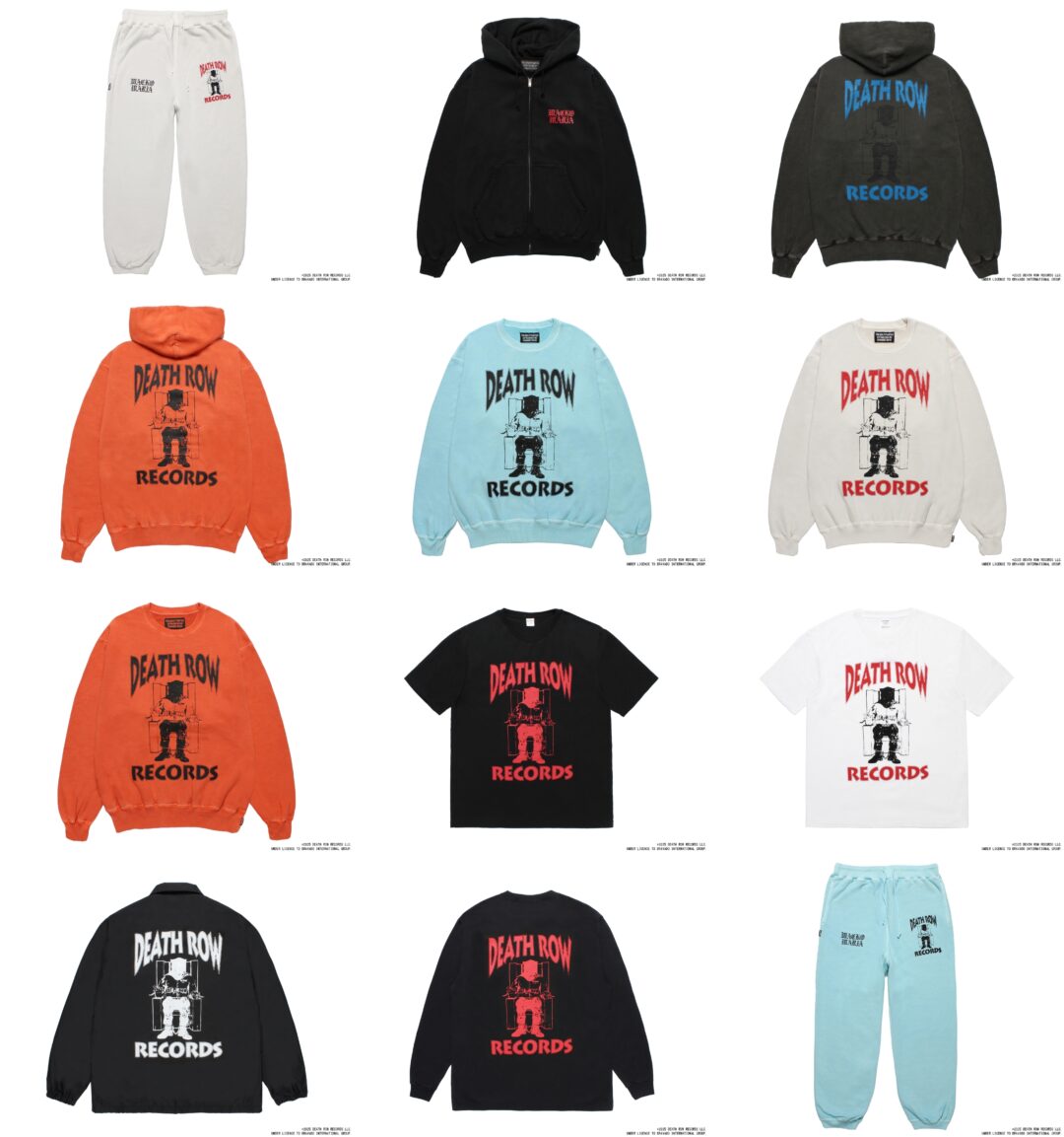 WACKO MARIA x DEATH ROW RECORDS 2025年 秋冬コラボが9/27 発売 (ワコマリア デス・ロウ・レコード)