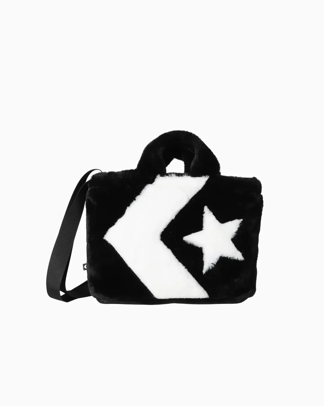 コンバースからシェブロン&スターのロゴをファーで大きくデザインしたトートバッグ「CS FUR TOTE」が2025年 9/26 発売 (CONVERSE CHEVRON&STAR) [42700020/42700021/42700022]
