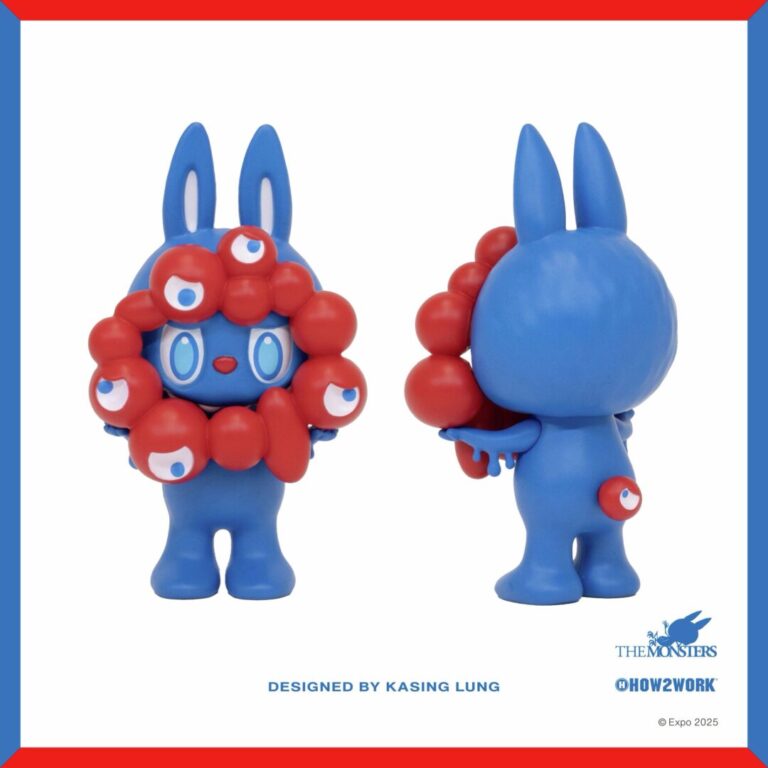 ★大阪関西万博★ラブブミャクミャク　ストラップ付　未開封 世界的大人気キャラクター「ラブブ」と、「ミャクミャク」が夢の