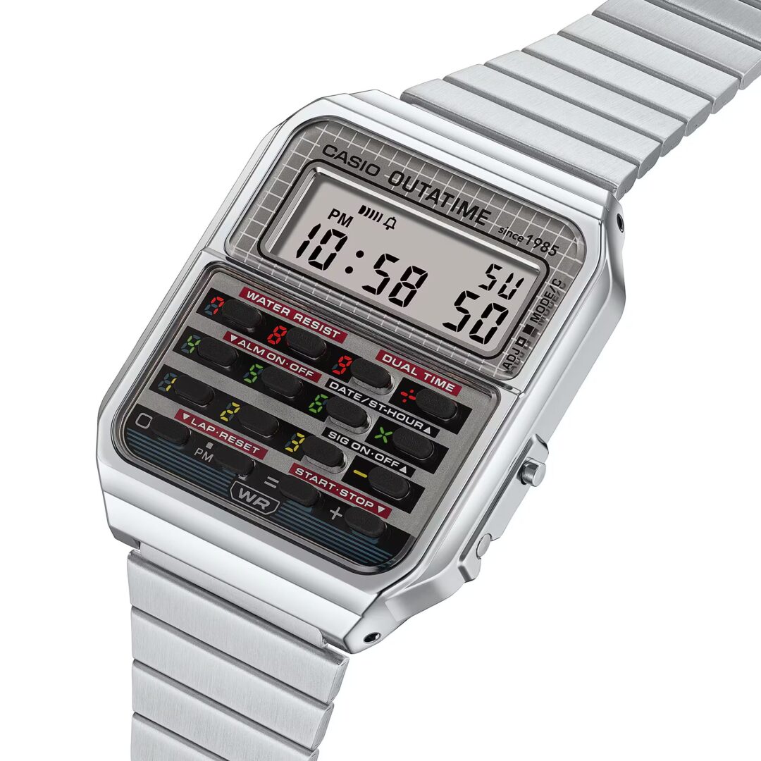 「バック・トゥ・ザ・フューチャー」× CASIO コラボレーションモデル「CA-500WEBF-1AJR」が2025年 10/21 発売 (Back to the Future カシオ)