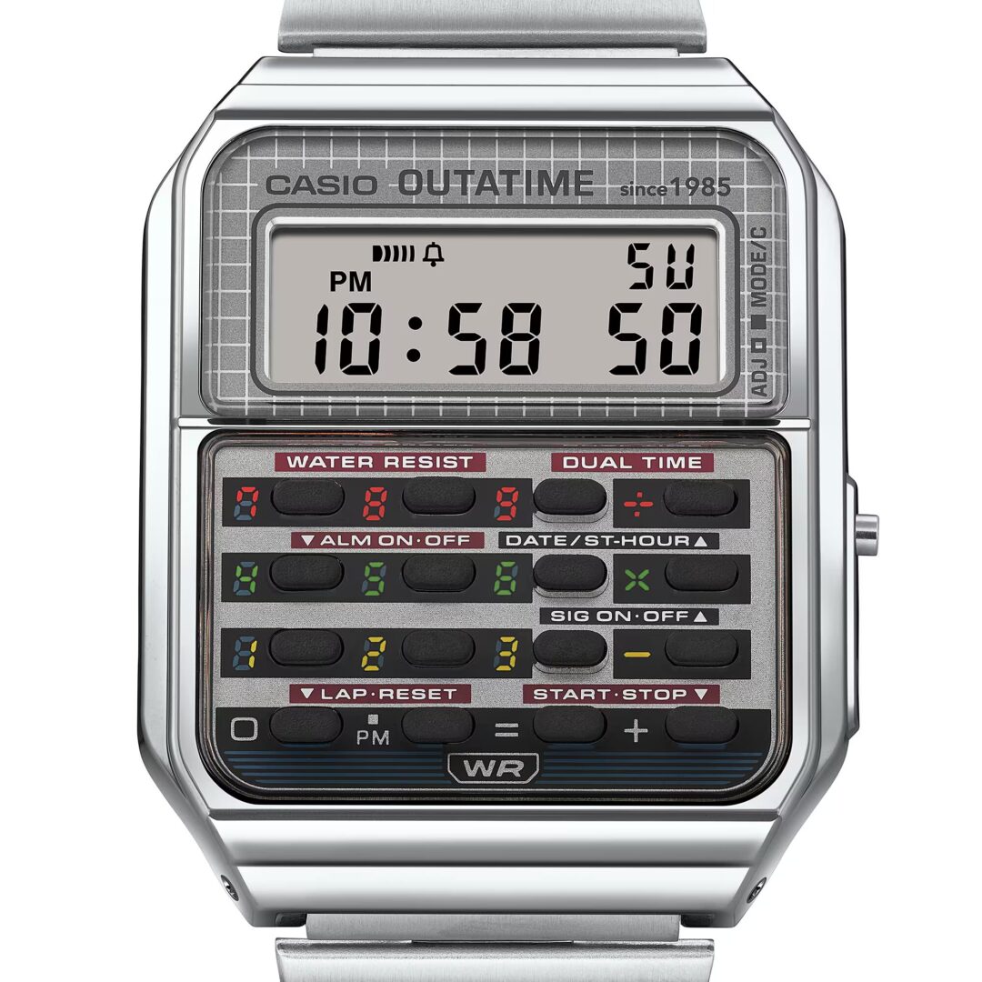 「バック・トゥ・ザ・フューチャー」× CASIO コラボレーションモデル「CA-500WEBF-1AJR」が2025年 10/21 発売 (Back to the Future カシオ)
