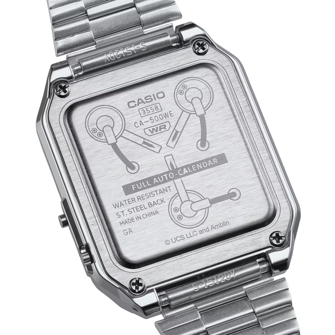 「バック・トゥ・ザ・フューチャー」× CASIO コラボレーションモデル「CA-500WEBF-1AJR」が2025年 10/21 発売 (Back to the Future カシオ)