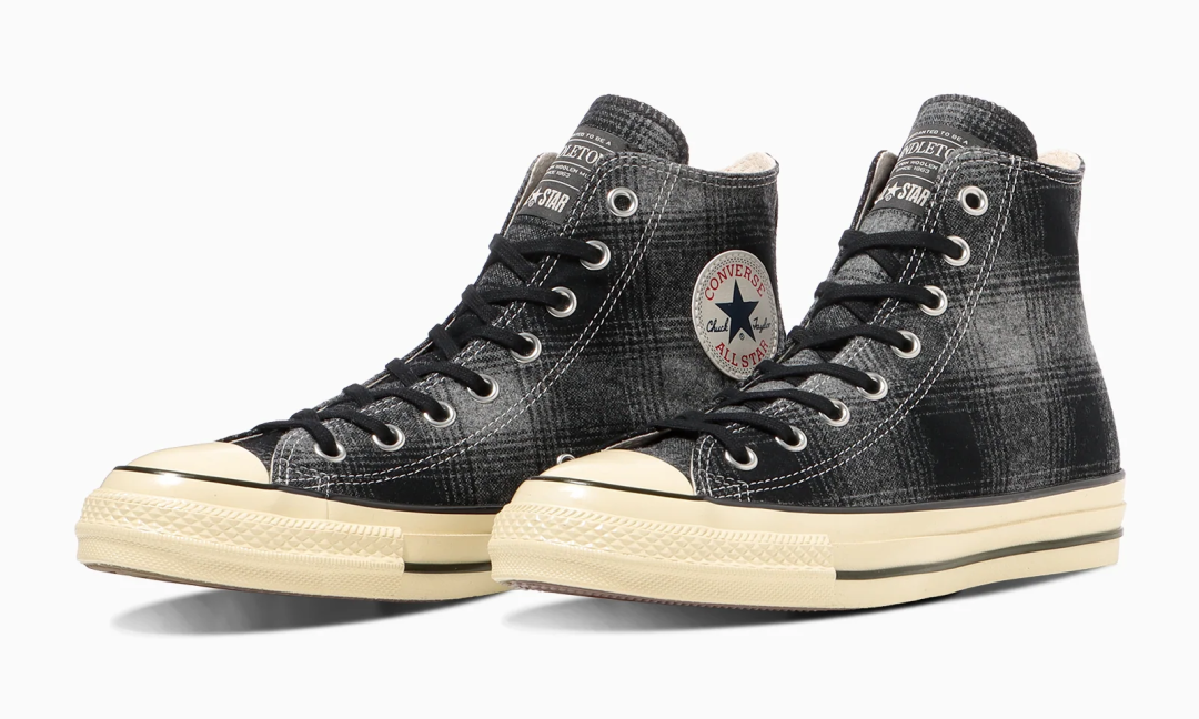 【2025年 10/15 発売】CONVERSE × PENDLETON ALL STAR AGED HI “Black/Grey” (コンバース ペンドルトン オールスター エイジド)