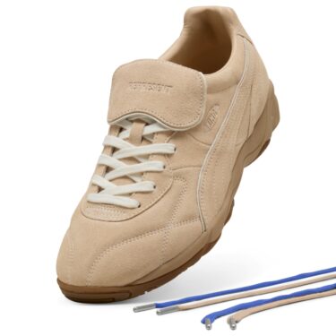 【2025年 10/11 発売】Represent × PUMA KING INDOOR "Light Sand/Frosted Ivory" (リプレゼント プーマ キングインドア) [403454-01]
