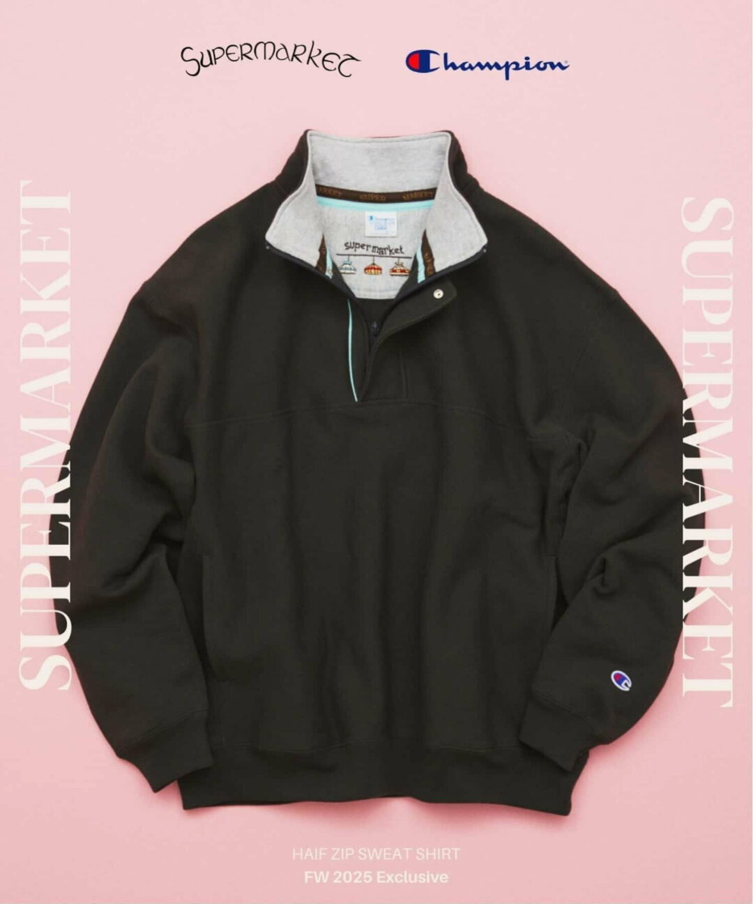Champion × JOURNAL STANDARD 2025 FW 別注 “スーパーマーケット ハーフ ジップ スウェット”が発売 (チャンピオン ジャーナルスタンダード)
