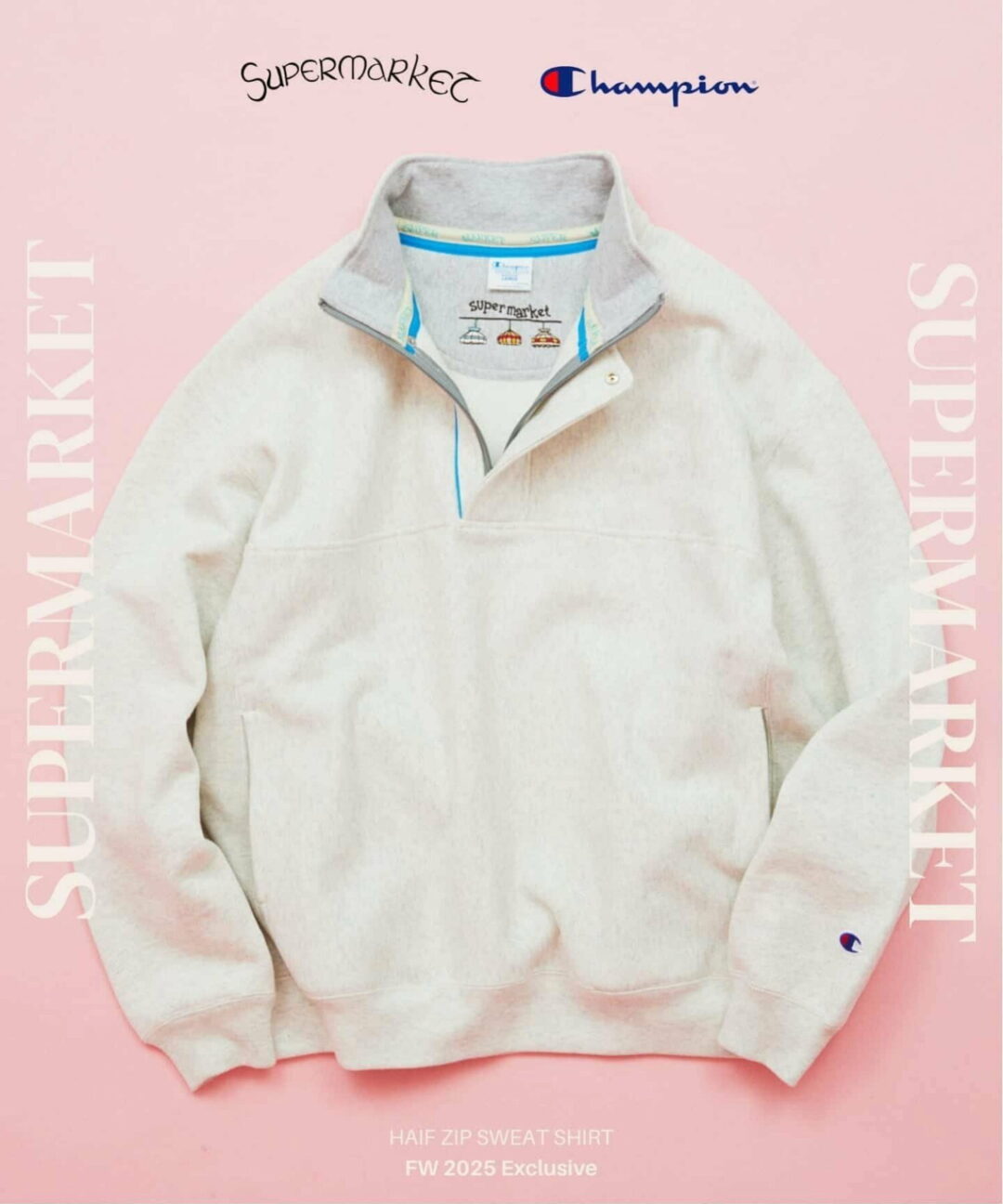 Champion × JOURNAL STANDARD 2025 FW 別注 “スーパーマーケット ハーフ ジップ スウェット”が発売 (チャンピオン ジャーナルスタンダード)