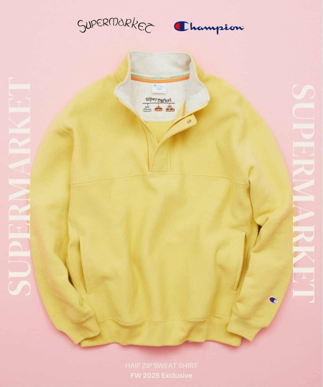 Champion × JOURNAL STANDARD 2025 FW 別注 “スーパーマーケット ハーフ ジップ スウェット”が発売 (チャンピオン ジャーナルスタンダード)