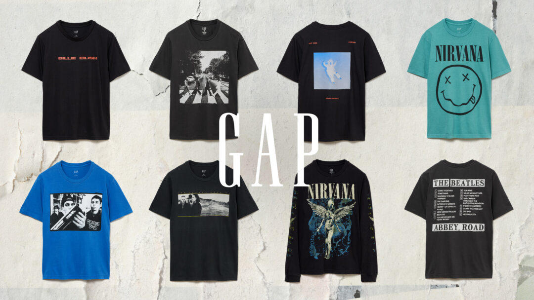 Gapからレジェンドアーティストをフィーチャーした「Vintage Music Tees」2025 FALL コレクションが2025年 10/3 発売 (ギャップ)