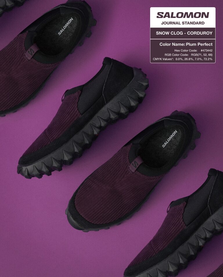 ジャーナルスタンダード × サロモン スノークロッグ コーデュロイ 「プラムパーフェクト」（salomon × JOURNAL STANDARD）