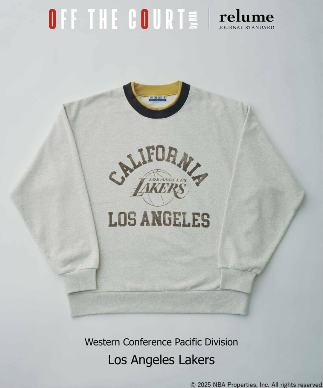 JOURNAL STANDARD relume × Off The Court by NBA 2025 FW 別注 “リンガースウェット”が発売 (ジャーナルスタンダード エヌビーエー オフ・ザ・コート バイ)