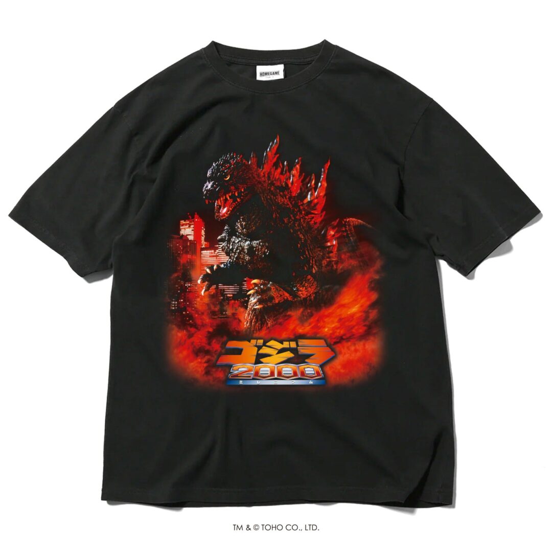 HOMEGAME × 歴代ゴジラ映画のポスターデザインを大胆に落とし込んだ コラボTEEが抽選販売 (ホームゲーム GODZILLA)