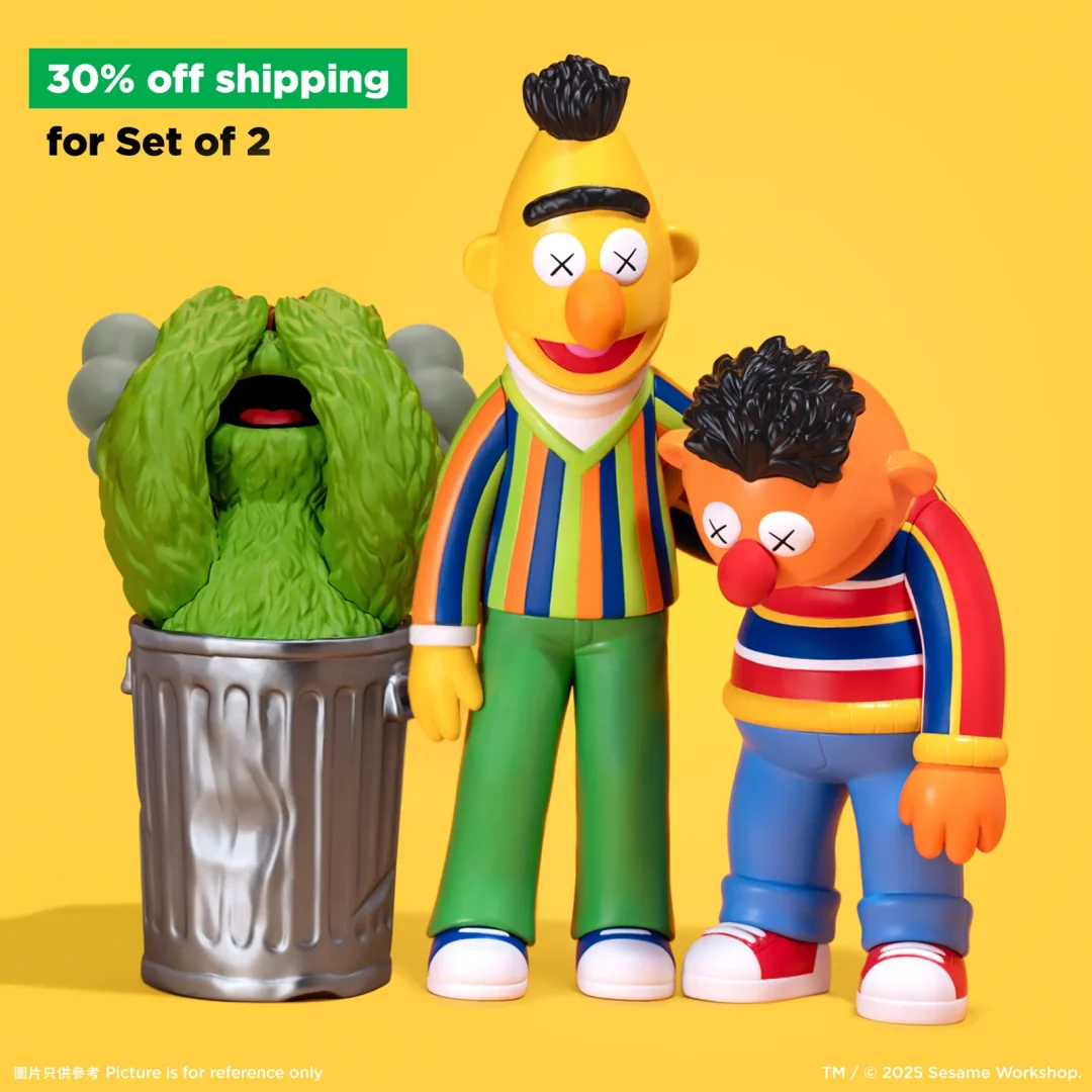 KAWS x SESAME STREET “Vinyl Figures Collection”が2025年 10/16 発売 (カウズ セサミストリート “ヴァイナル フィギュア コレクション”)