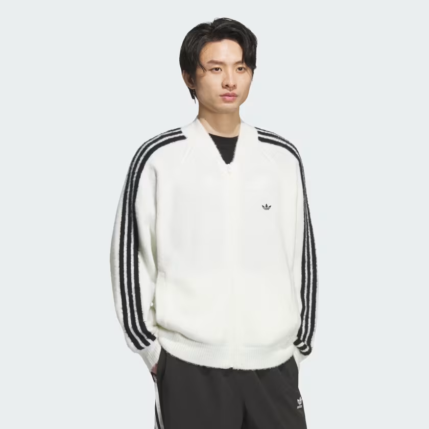 ニット構造の”アディダス オリジナルス ルーズフィット トラックトップ”が2025年 10/8 発売 (adidas Originals KNIT SST) [KD9395/KD9396/KD9397/KG5091]