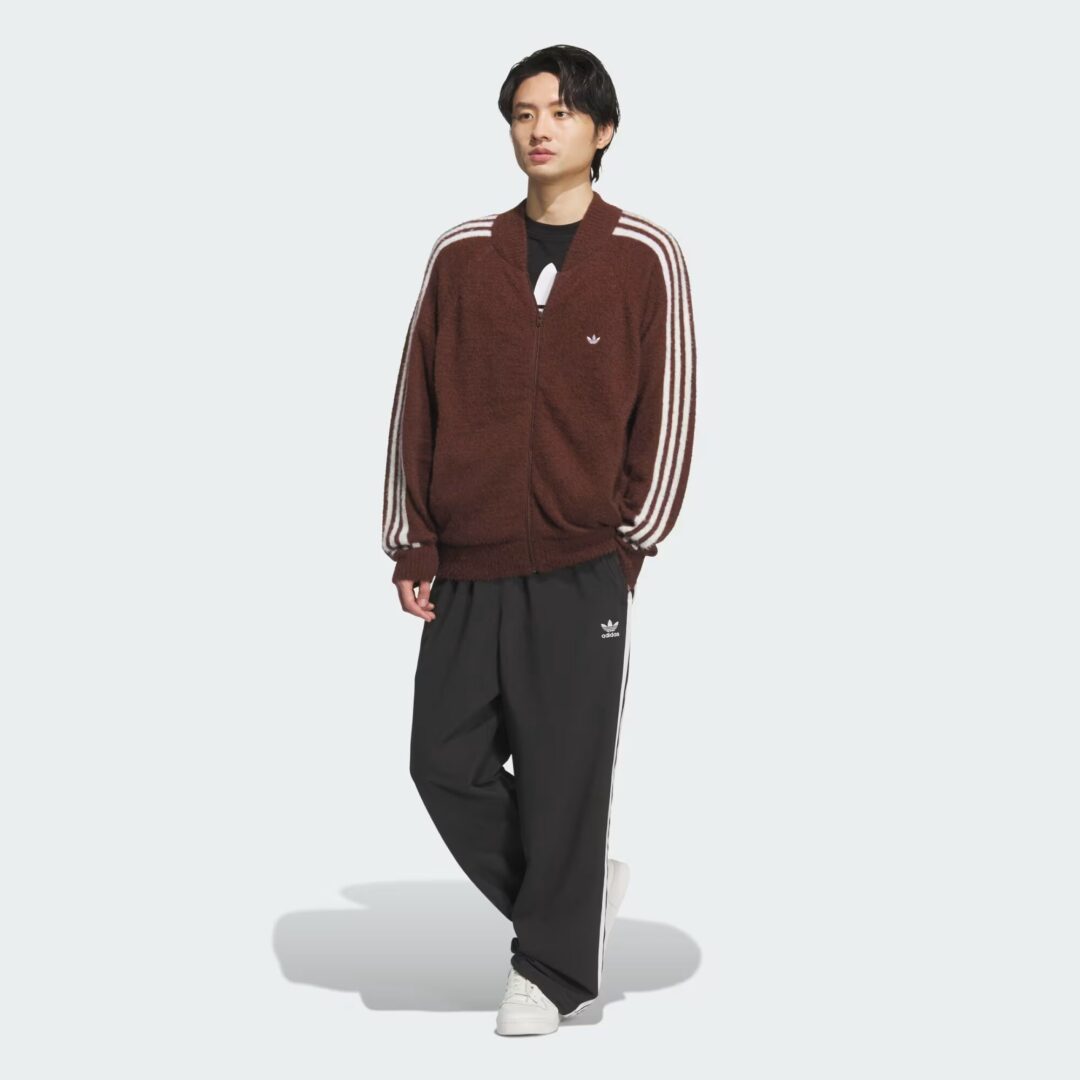 ニット構造の”アディダス オリジナルス ルーズフィット トラックトップ”が2025年 10/8 発売 (adidas Originals KNIT SST) [KD9395/KD9396/KD9397/KG5091]