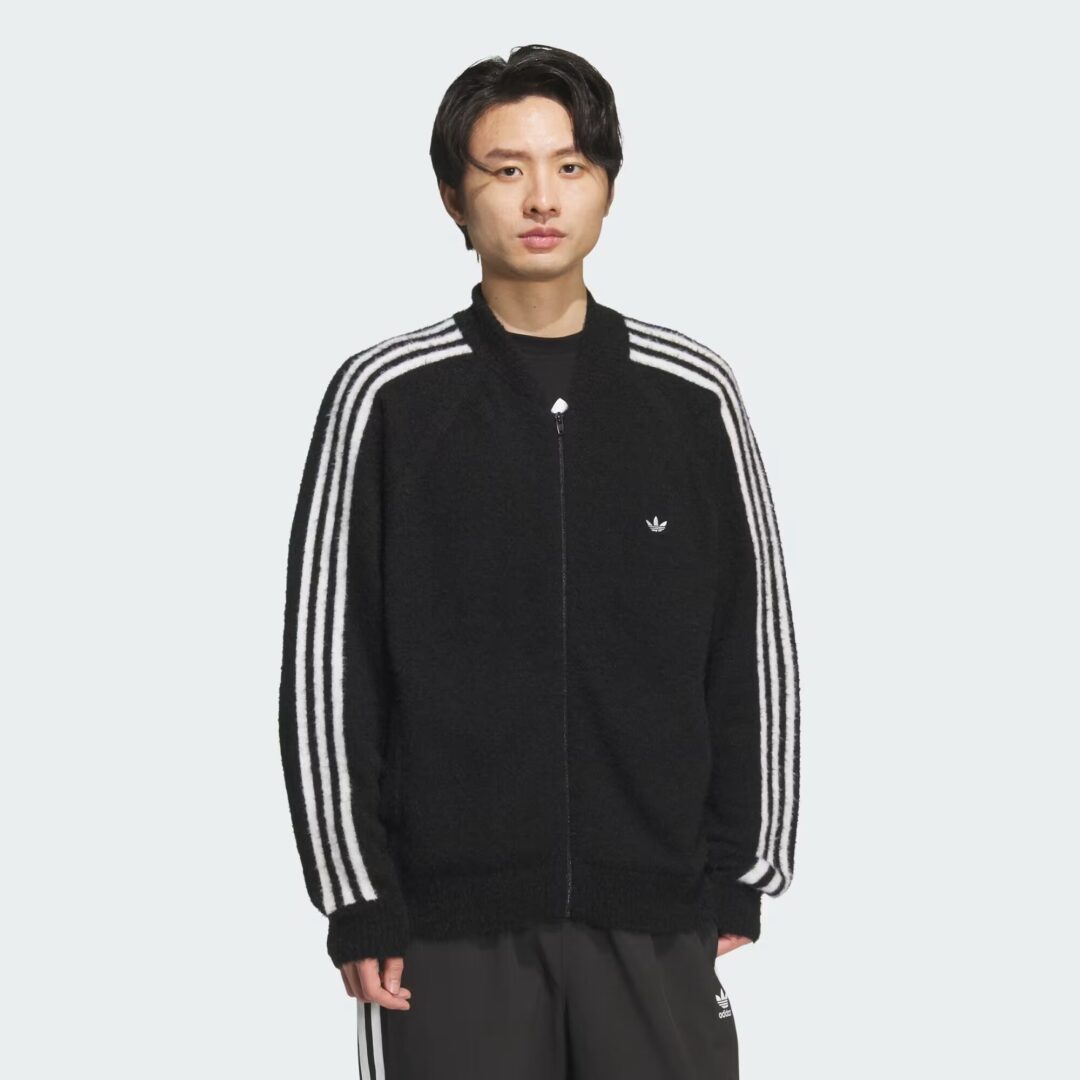 ニット構造の”アディダス オリジナルス ルーズフィット トラックトップ”が2025年 10/8 発売 (adidas Originals KNIT SST) [KD9395/KD9396/KD9397/KG5091]