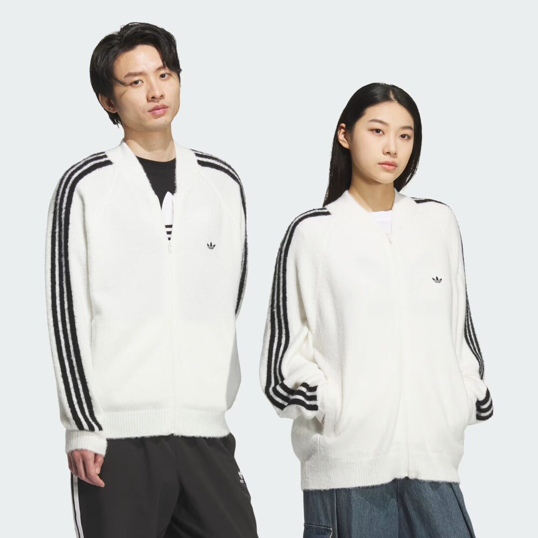 ニット構造の”アディダス オリジナルス ルーズフィット トラックトップ”が2025年 10/8 発売 (adidas Originals KNIT SST) [KD9395/KD9396/KD9397/KG5091]