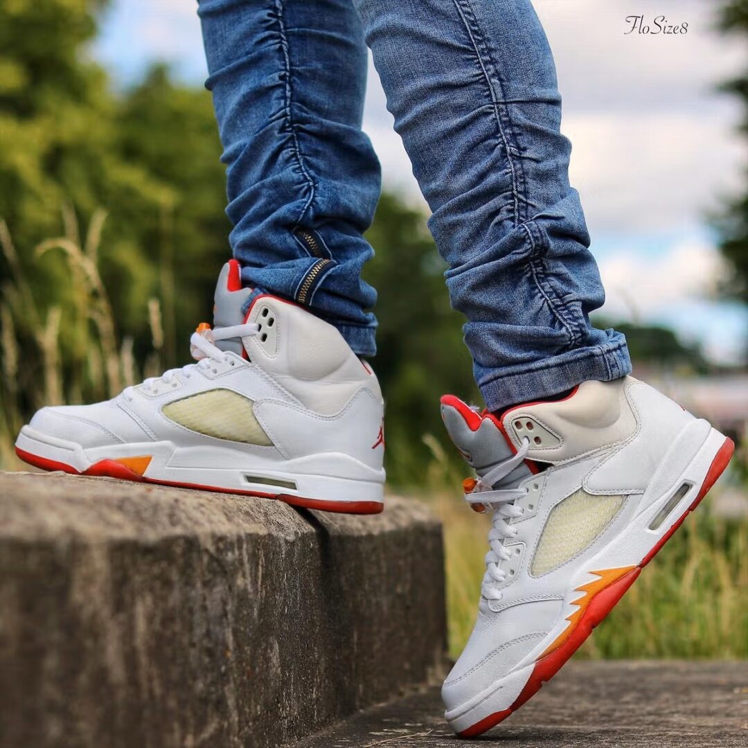 【2026年 夏 復刻予定】NIKE AIR JORDAN 5 “White/Sunset” (ナイキ エア ジョーダン 5 “ホワイト/サンセット”) [IV5678-102]
