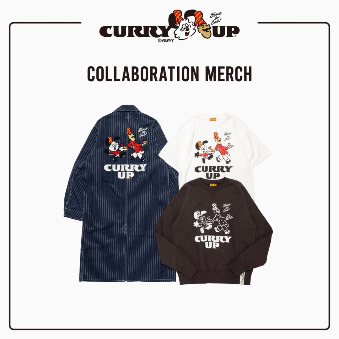 VERDY × 無添加カレーを提供する「CURRY UP SHIBUYA PARCO」オープン記念アイテムが2025年 11/1~11/3 発売 (ヴェルディ カリーアップ)