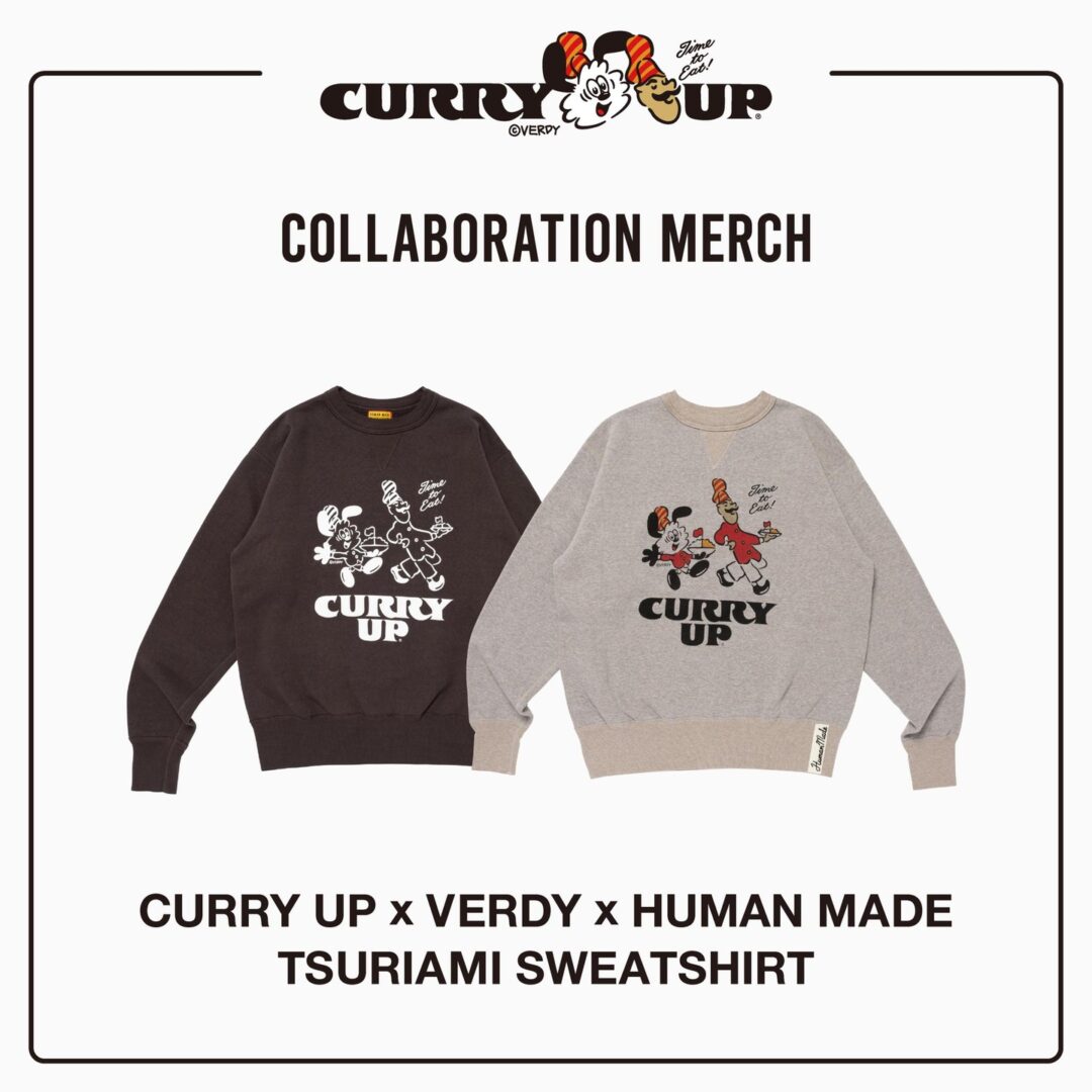 VERDY × 無添加カレーを提供する「CURRY UP SHIBUYA PARCO」オープン記念アイテムが2025年 11/1~11/3 発売 (ヴェルディ カリーアップ)