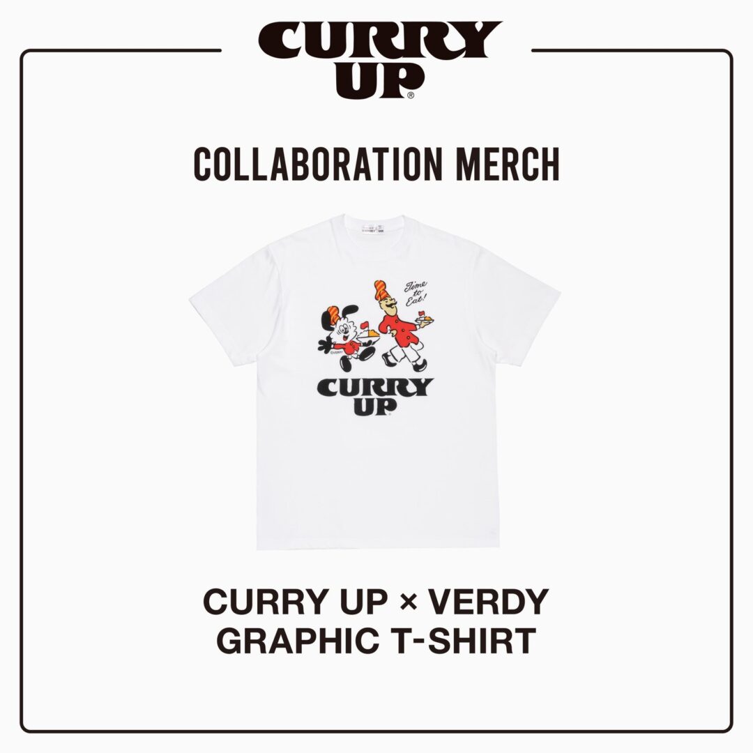 VERDY × 無添加カレーを提供する「CURRY UP SHIBUYA PARCO」オープン記念アイテムが2025年 11/1~11/3 発売 (ヴェルディ カリーアップ)