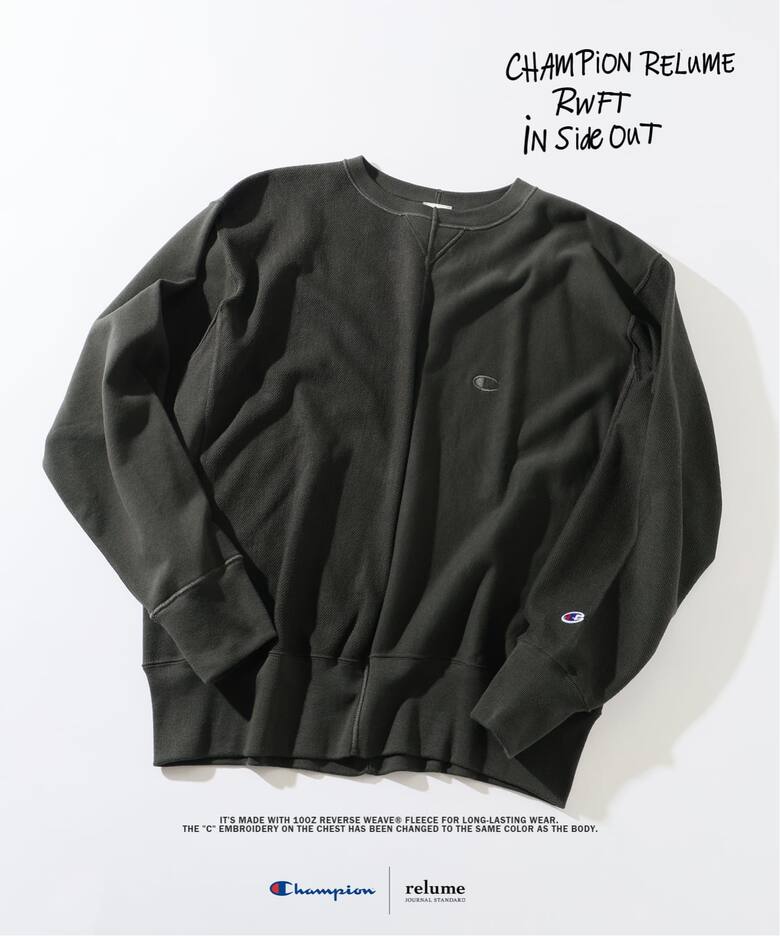 Champion × JOURNAL STANDARD relume 2025 FW 別注 ”インサイドアウト” スウェットが2026年 1月下旬 発売 (チャンピオン ジャーナルスタンダード)