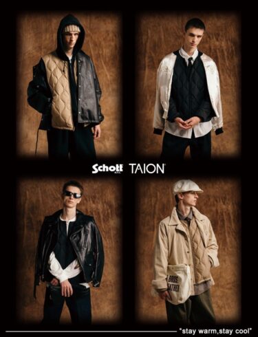 Schott × TAION コラボレーションアイテム第2弾が2025年 10/17 発売 (ショット タイオン)