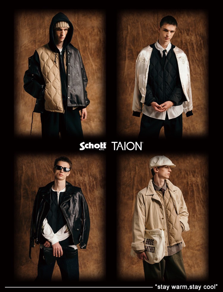 Schott × TAION コラボレーションアイテム第2弾が2025年 10/17 発売 (ショット タイオン)
