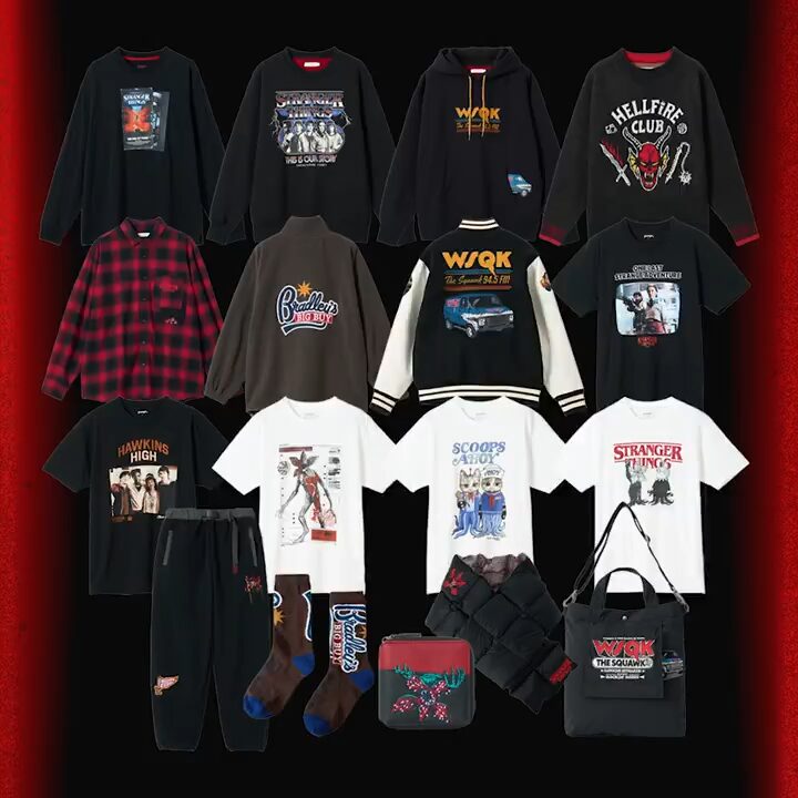 「ストレンジャー・シングス 未知の世界」× グラニフ 2025 FW コラボ第2弾が11/6 発売 (Stranger Things graniph)