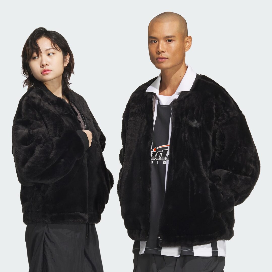adidas Originals New Fur Jacket “Black/White” (アディダス オリジナルス ニュー ファー ジャケット “ブラック/ホワイト”) [JD3776/JD3777]