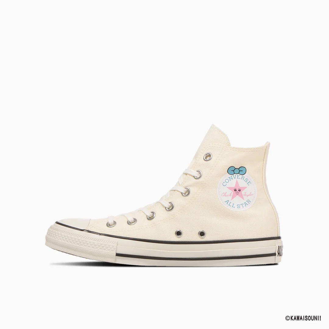 【2025年 10/17 発売】「おぱんちゅうさぎ 可哀想に！」× CONVERSE ALL STAR コラボ第2弾 (コンバース オールスター KAWAISOUNI)