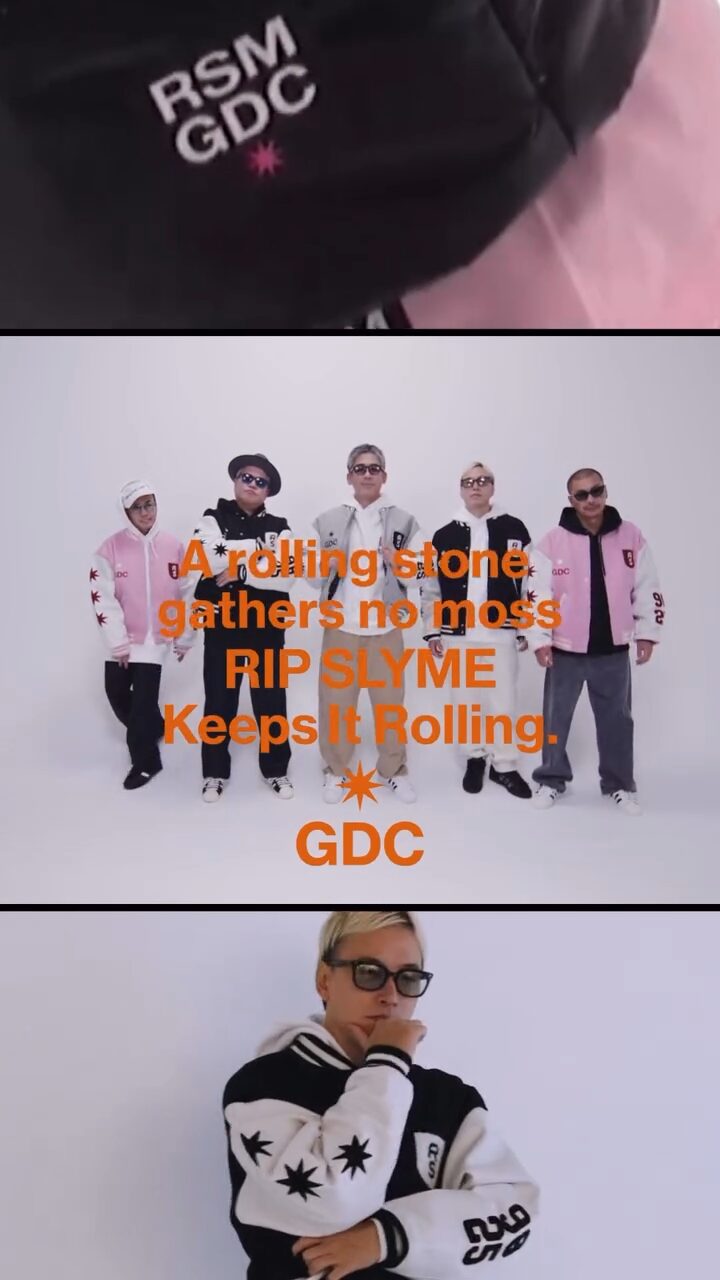 RIP SLYME × GDC
コラボが2025年 11/1 & 11/22 発売 (ジーディーシー リップスライム)