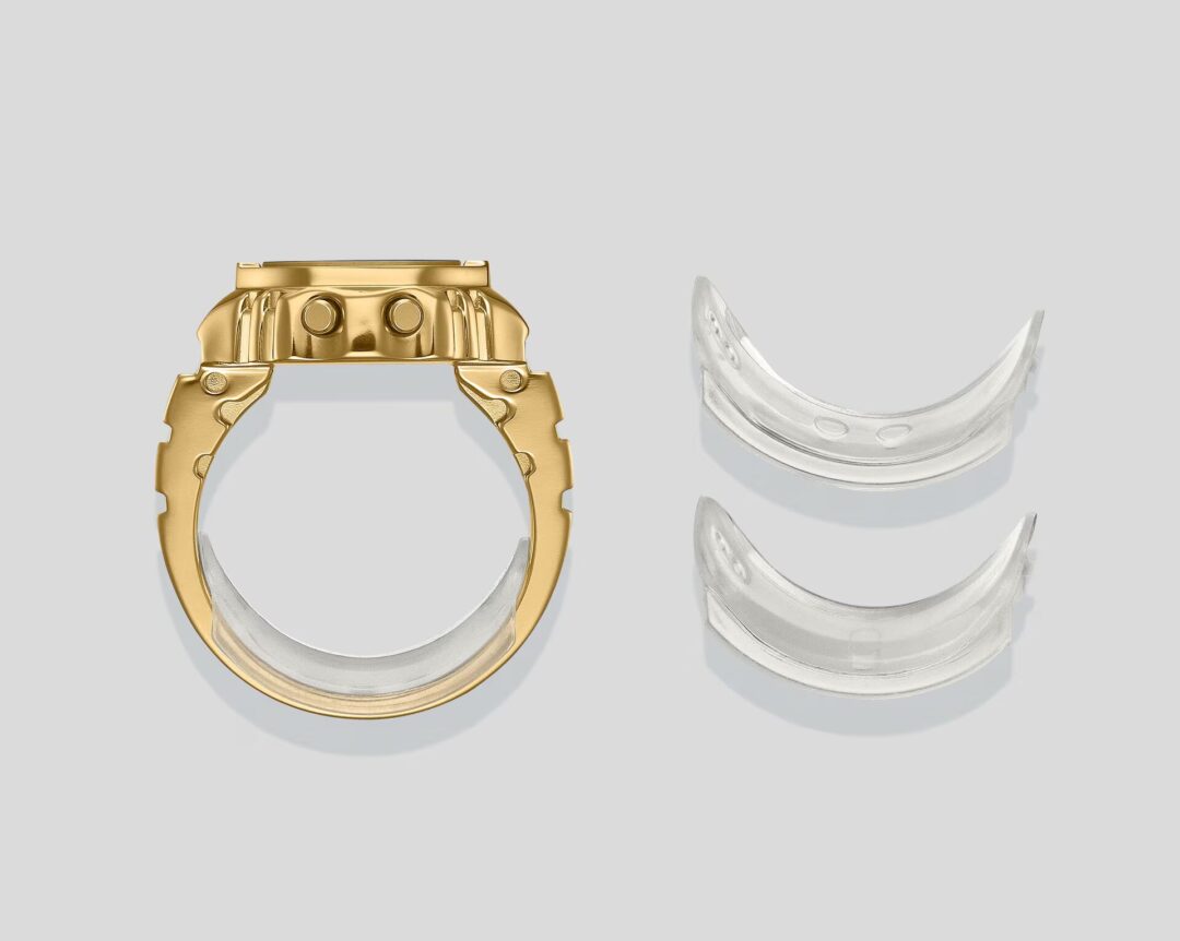 ゴールドカラーのカシオ リングウォッチ「CRW-001G-9JR」が2025年 10月 発売 (CASIO RING WATCH)