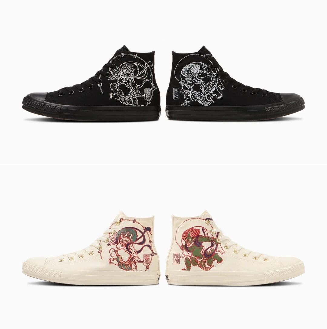 【2025年 10/17 発売】「風神雷神図」をモチーフにした CONVERSE ALL STAR FUJINRAIJIN HI (コンバース オールスター フウジンライジン) [31316660/31316661]